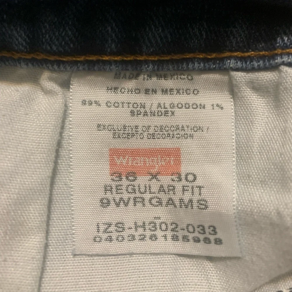 Men’s Wrangler Regular Fit Jeans 36 x 30